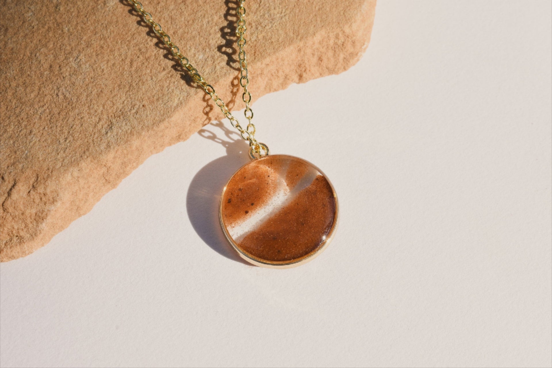 Sedona Sand Resin Necklace – Handmade Arizona Keepsake Jewelry