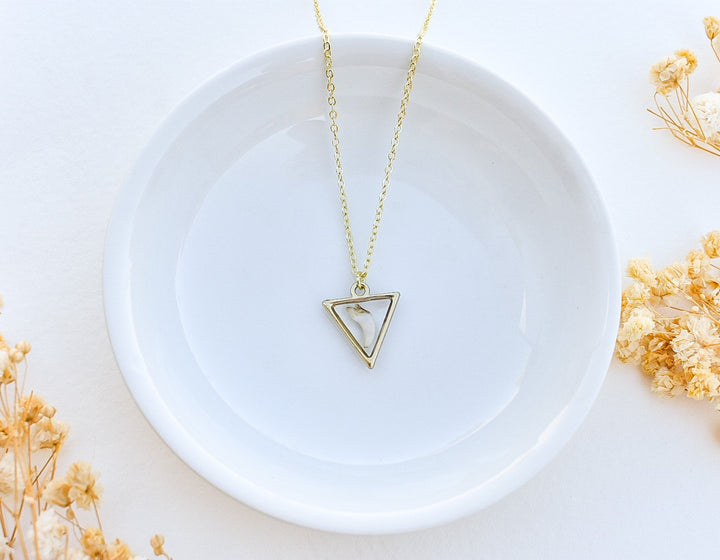 Custom Pet Tooth Necklace | Handmade Resin Keepsake Jewelry for Dogs or Cats