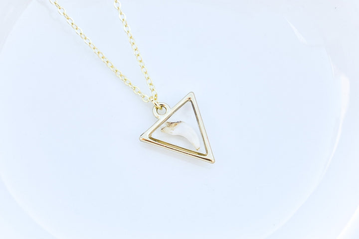 Custom Shark Tooth or Fossil Necklace – Handmade Resin Pendant with Bones or Fossils – Unique Memorial Jewelry Gift