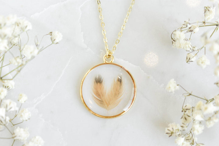 bird feather preservation necklace, bird feather keepsake jewelry, birder gift, gift for bird owner, unique resin jewelry