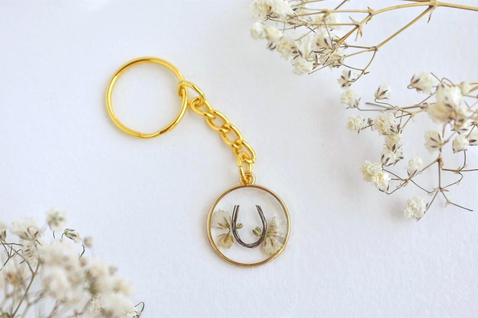 Handmade Horse Hair Keychain – Custom Resin Memorial Gift – Equine Bereavement Keepsake