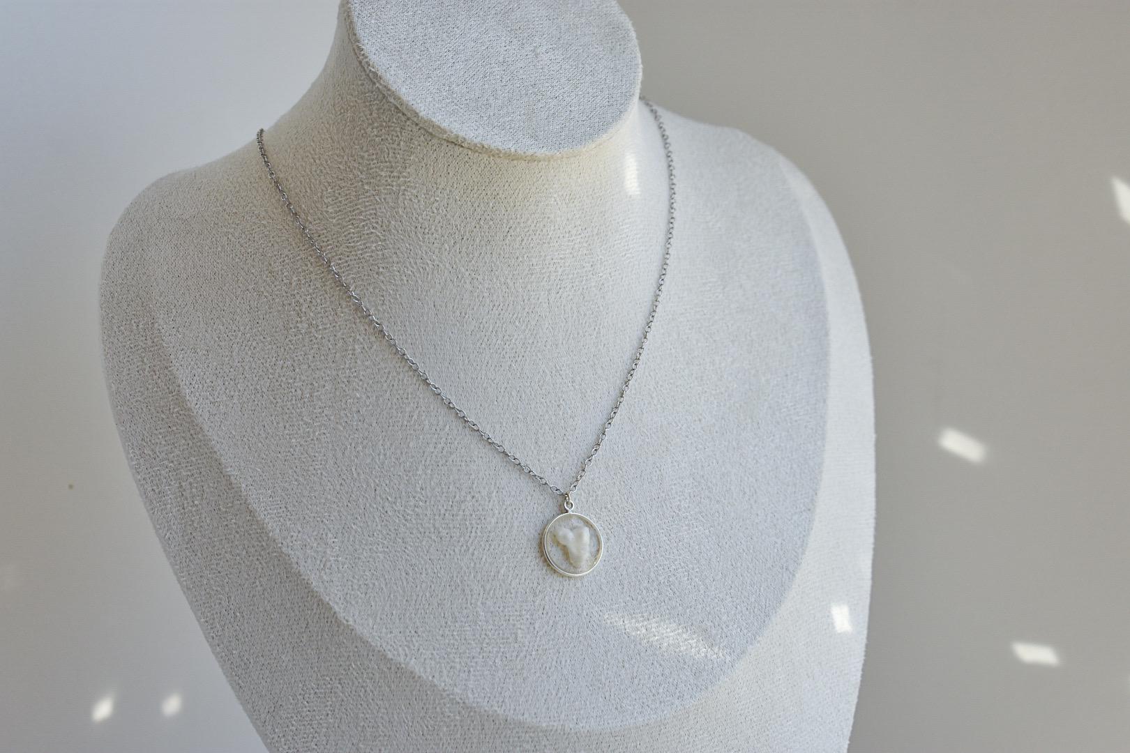 Handmade Pet Tooth Custom Necklace, Gold Filled, Dog or Cat Resin Keepsake Waterproof Jewelry