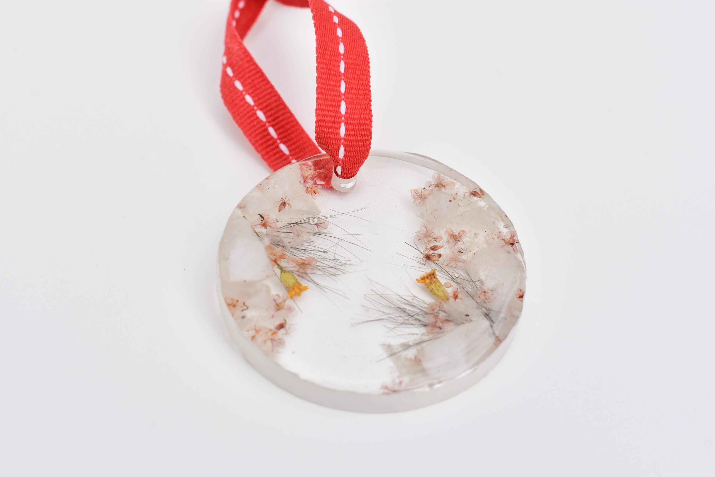 Custom Resin Ornament, Handmade to Order Gift, Wedding Flowers, Pet Keepsake, Horse Hair, etc.