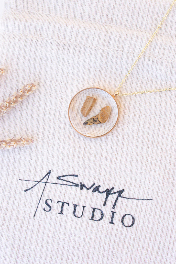 Custom Seashell Resin Necklace: Ocean Keepsake Jewelry