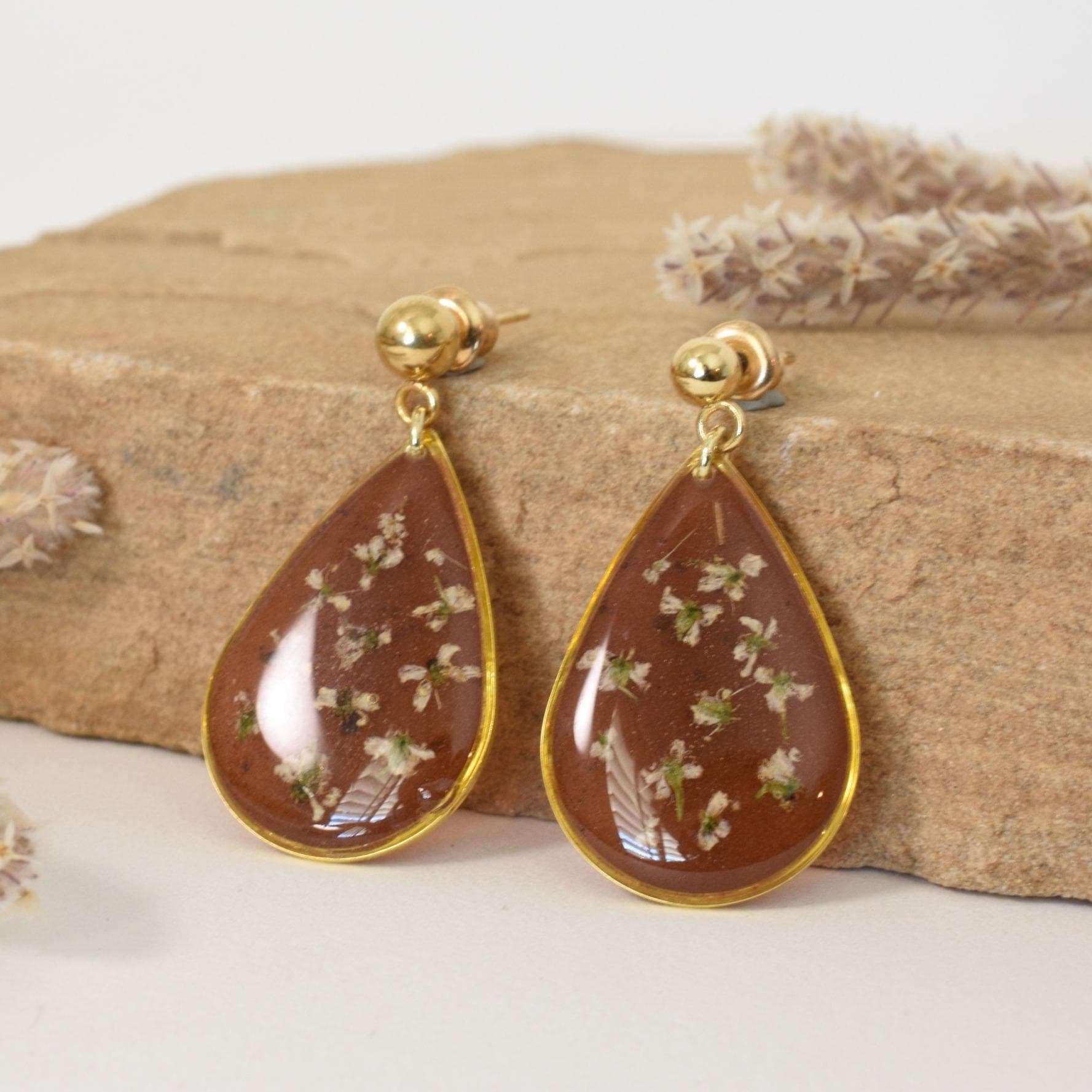 Handcrafted Sedona Sands Earrings: Embrace the Magic of Arizona's Red Earth | Unique Nature-Inspired Jewelry
