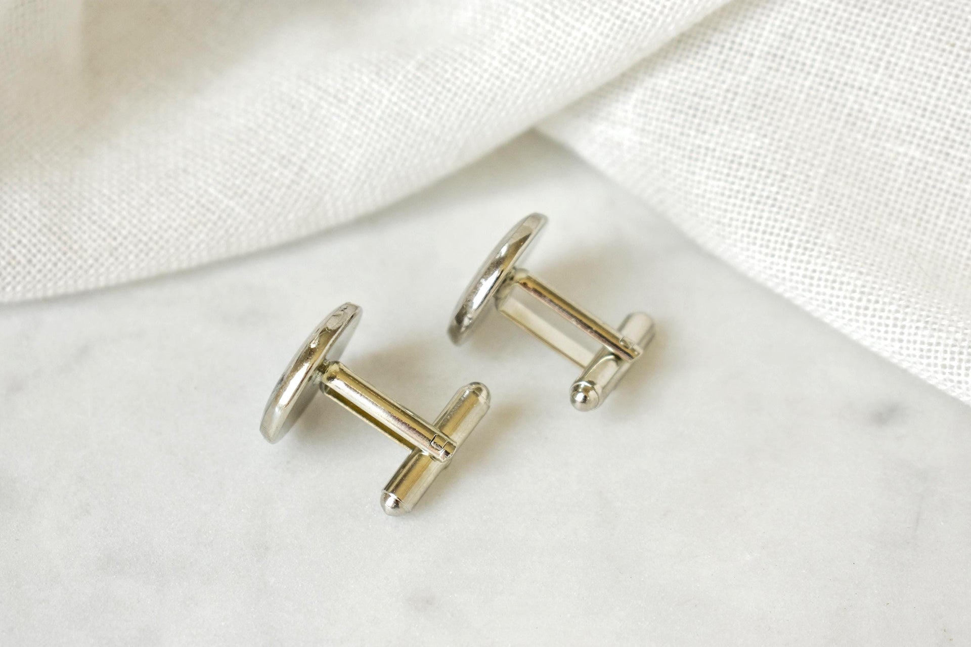 Custom Pet Hair Memorial Cufflinks (made to order) Personalized Dog Gift for Men
