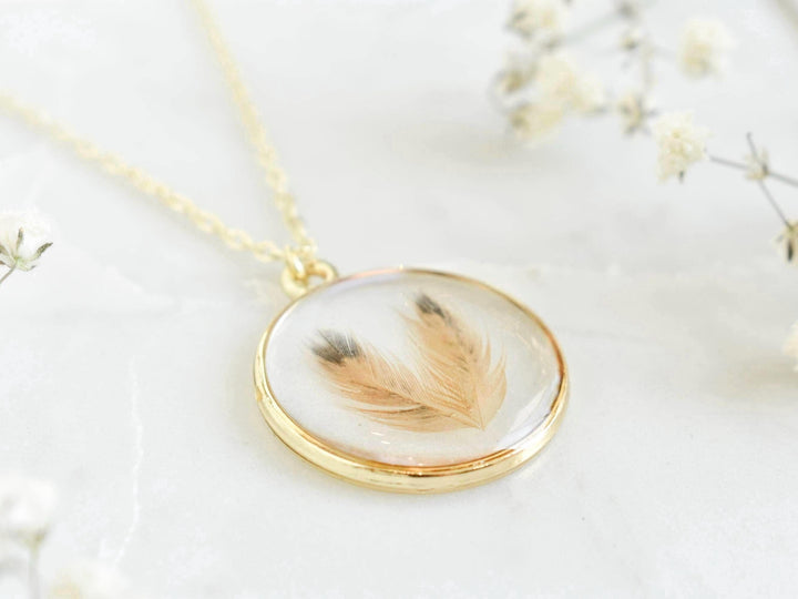 bird feather preservation necklace, bird feather keepsake jewelry, birder gift, gift for bird owner, unique resin jewelry