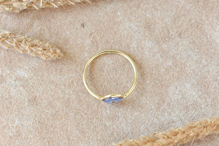 14k Gold Filled Forget Me Not Ring, Handmade Flower Resin Jewelry, Gift for Her, Mothers, Friends, etc.
