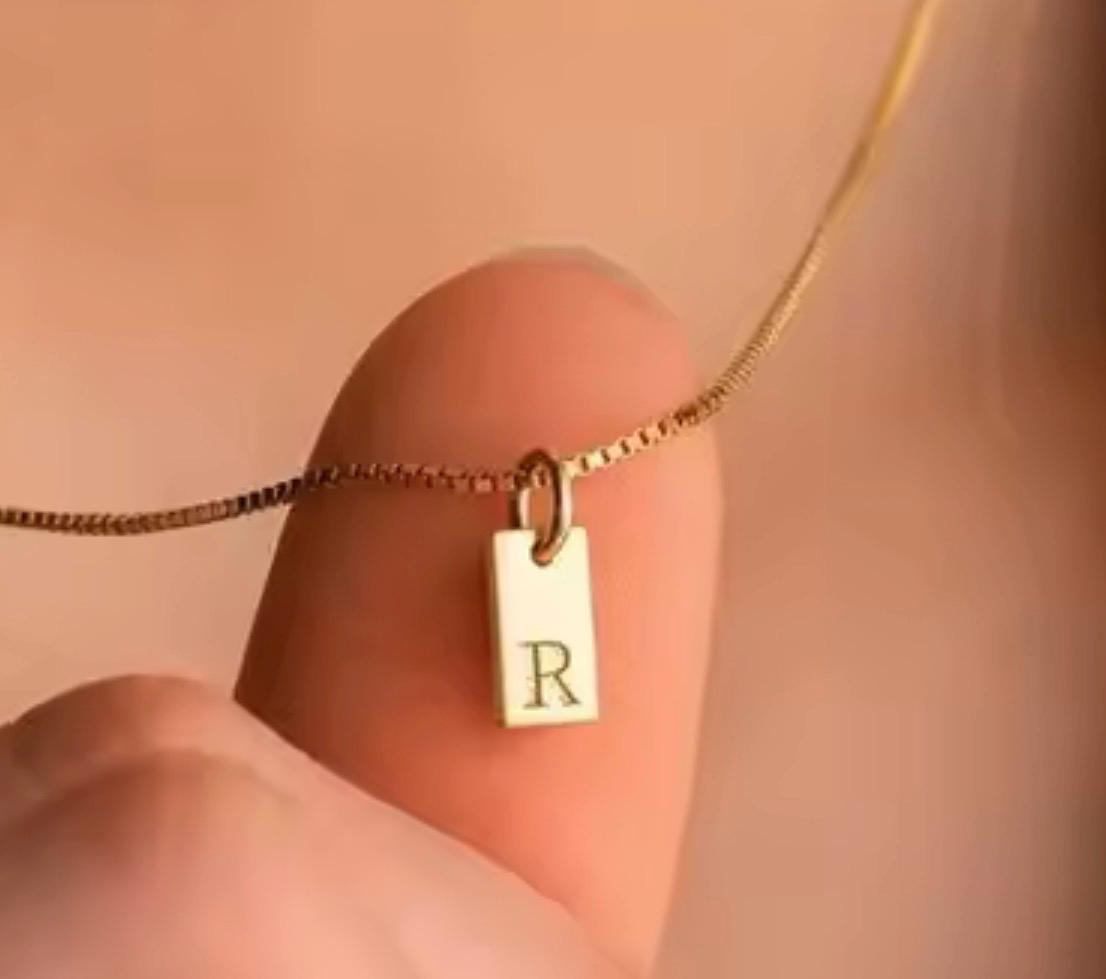 Letter, Initial Gold Charm Add On to Handmade Custom Necklace