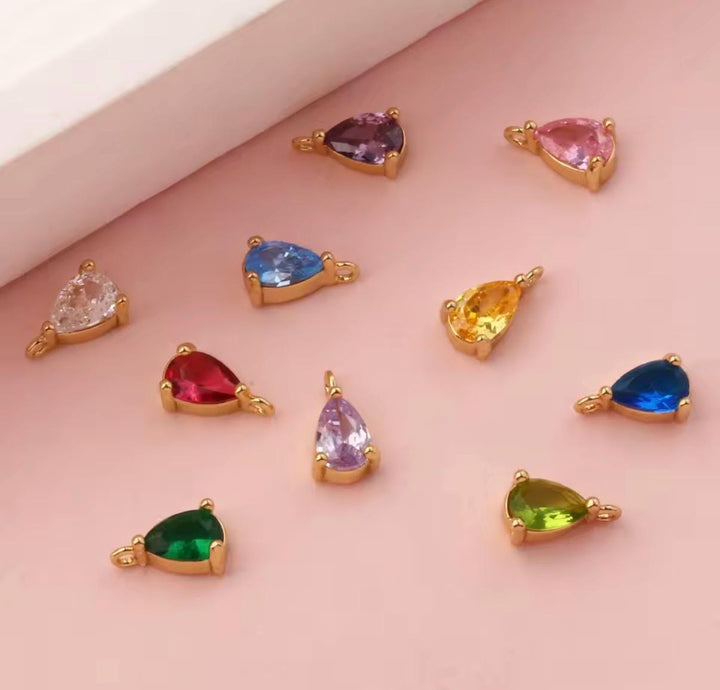 Birthstone Charm Add On to Handmade Custom Necklace