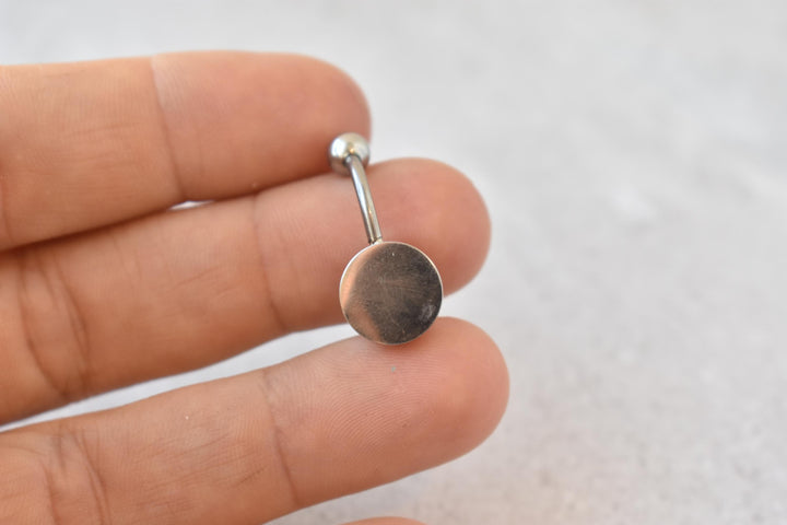 Custom Iris Eye Resin Belly Button Ring – Personalized Eye Jewelry (Made to Order)